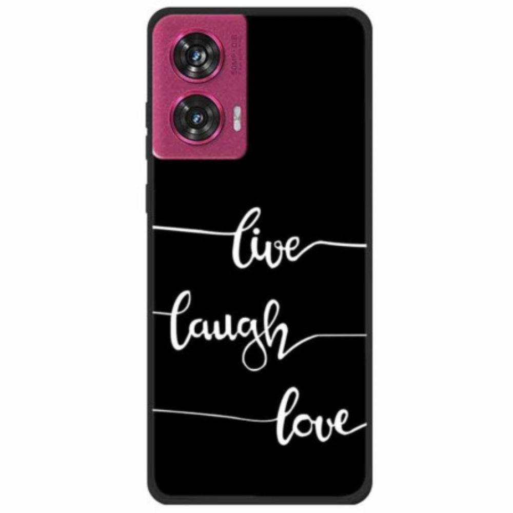 Kryt Motorola Edge 50 Fusion Live Laugh Love