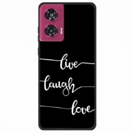 Kryt Motorola Edge 50 Fusion Live Laugh Love