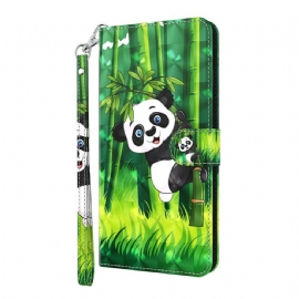 Flipové Pouzdro Na iPhone 13 Panda A Bambus