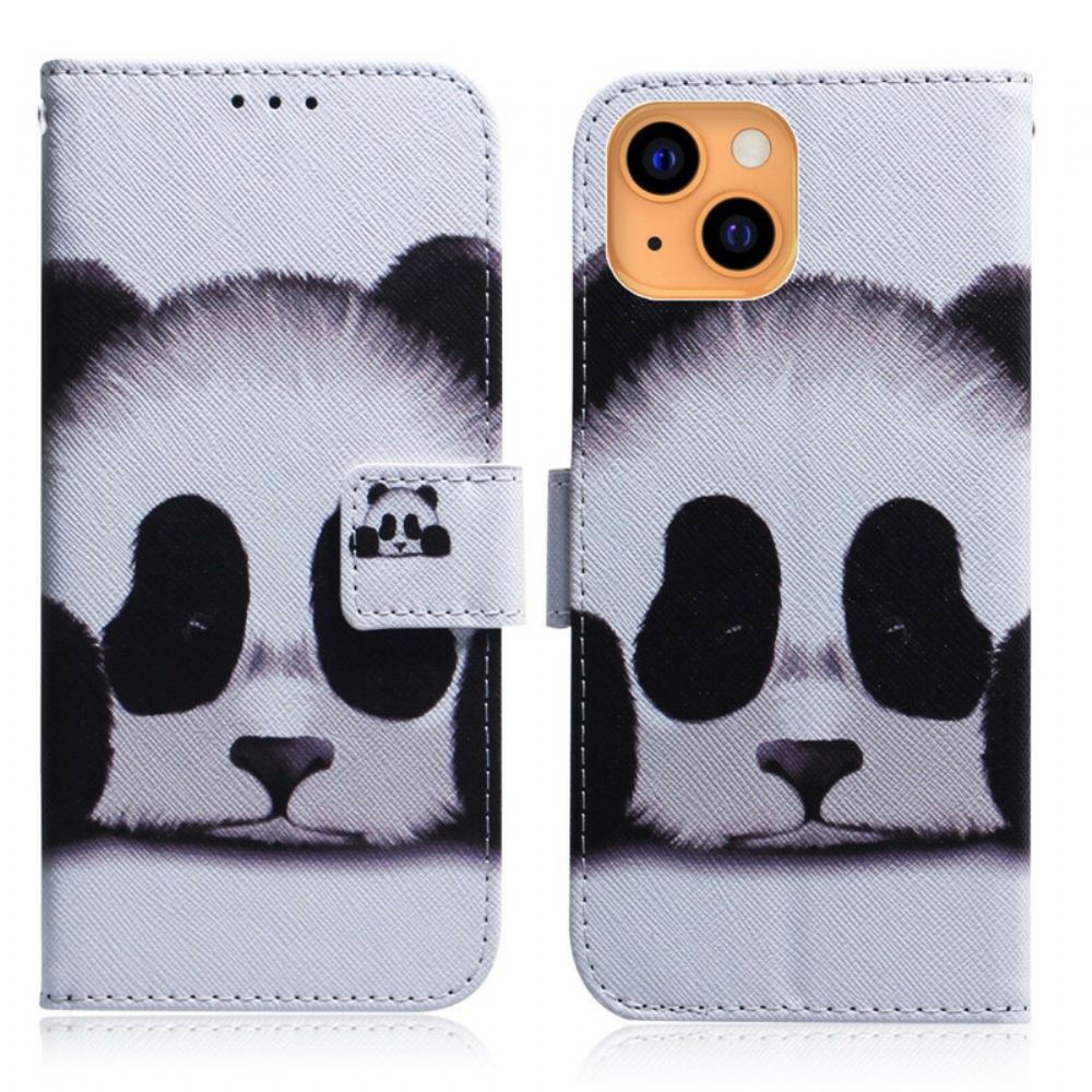 Flipové Pouzdro Na iPhone 13 Panda Tvář