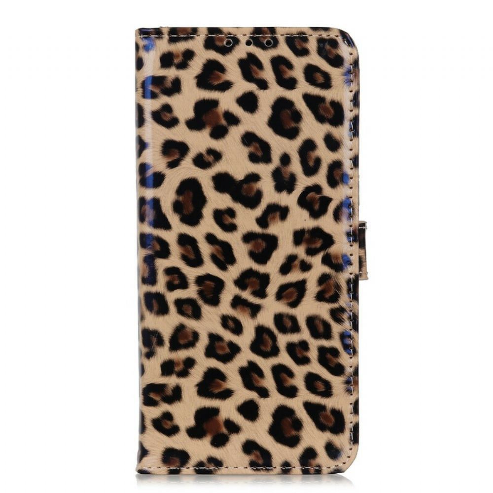 Kožené Pouzdro Na iPhone 13 Leopard