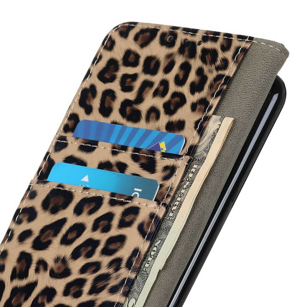 Kožené Pouzdro Na iPhone 13 Leopard