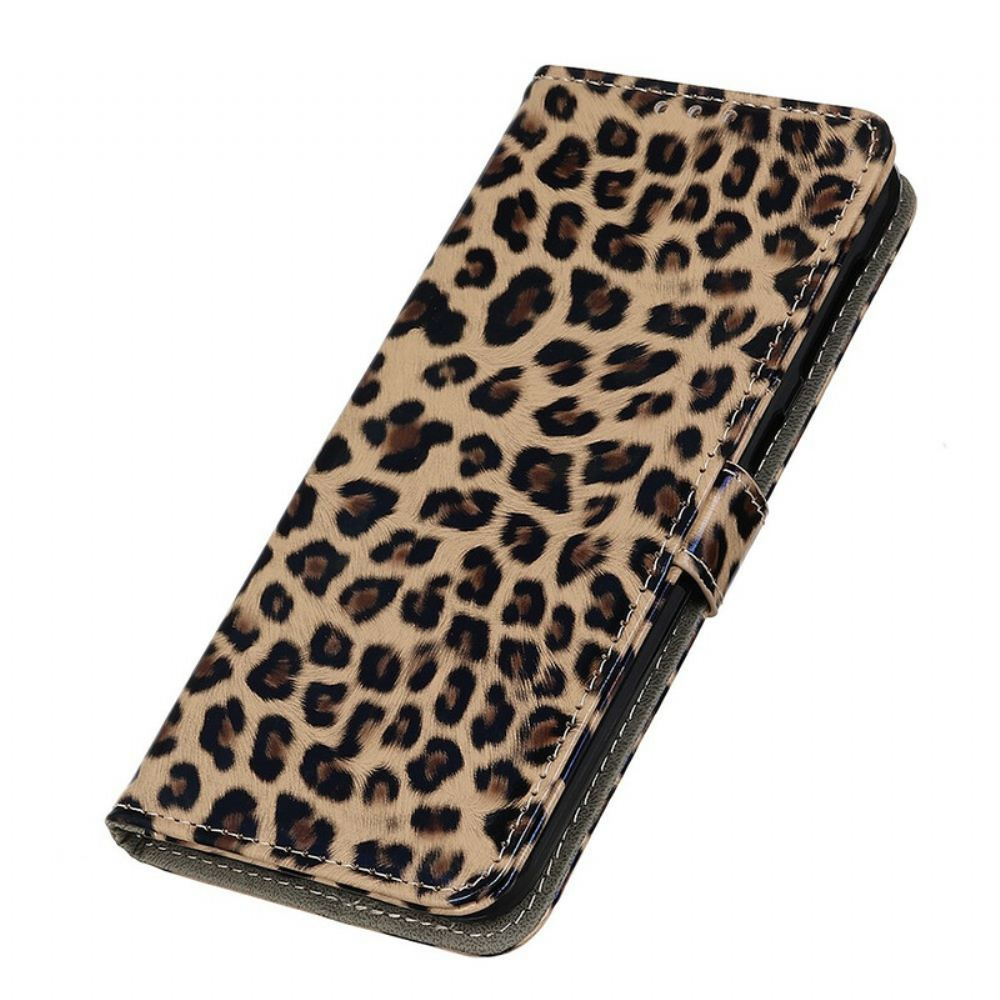 Kožené Pouzdro Na iPhone 13 Leopard