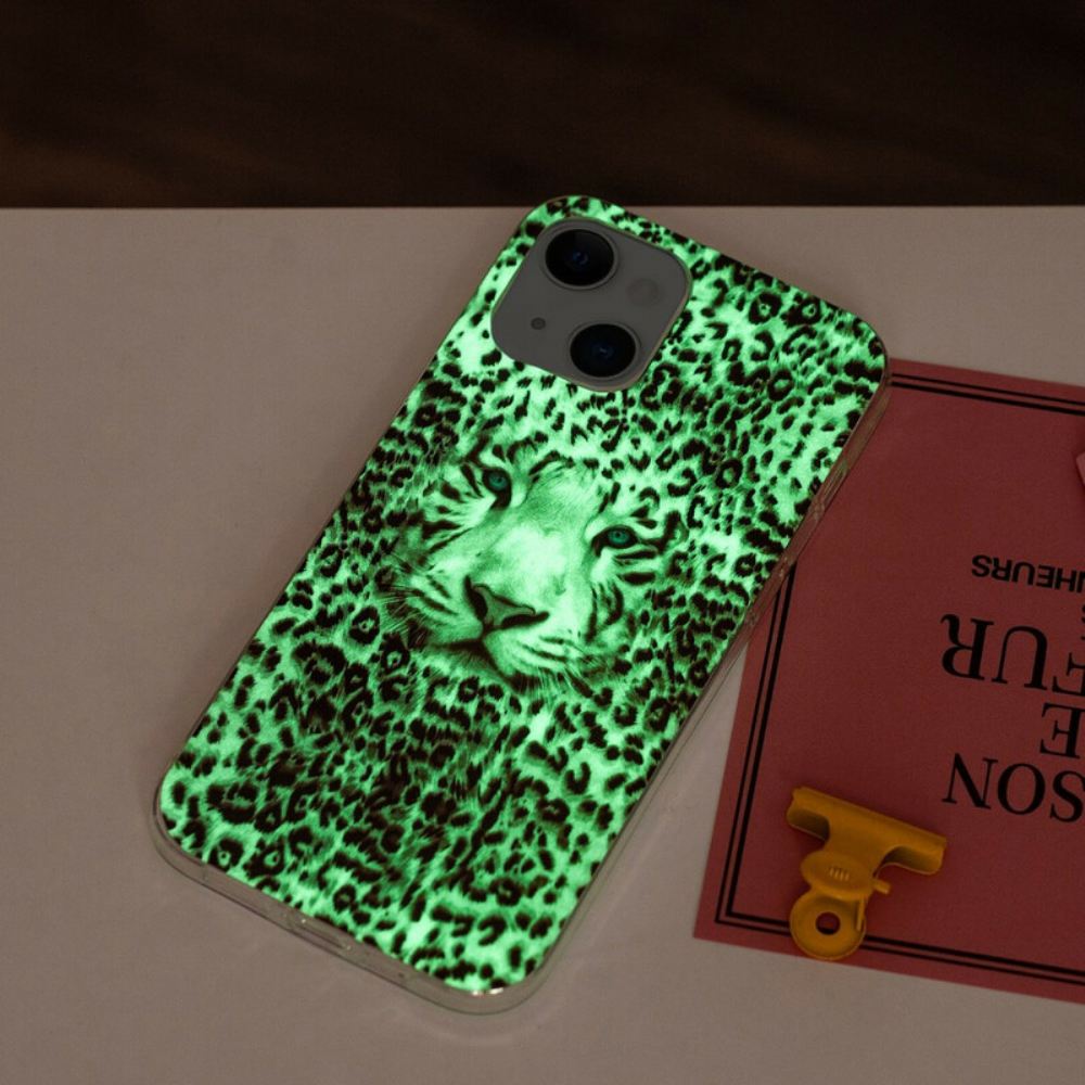 Kryt Na iPhone 13 Fluorescenční Leopard