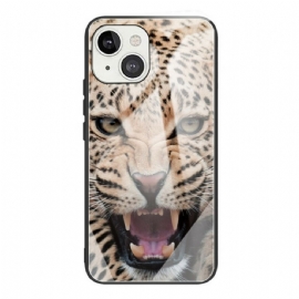 Kryt Na iPhone 13 Tvrzené Sklo Leopard