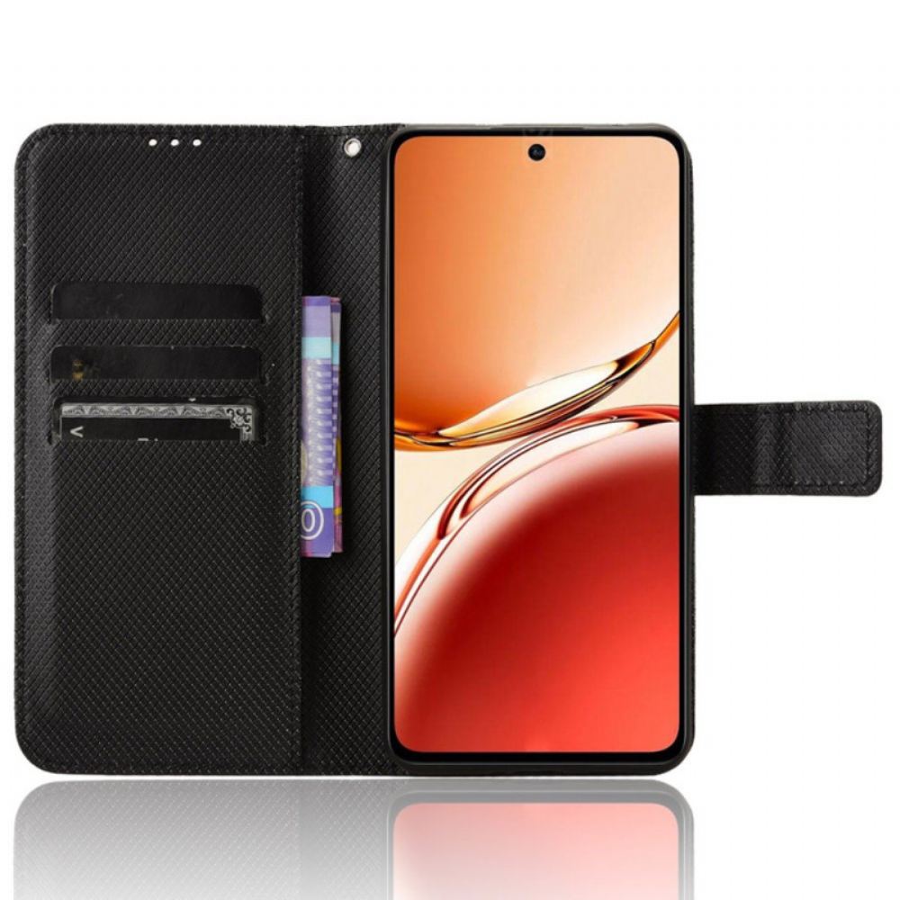 Kožený Kryt Na Oppo Reno 12f 5g Popruhové Body