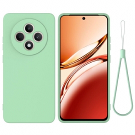 Kryt Na Oppo Reno 12f 5g Řemínek Z Tekutého Silikonu