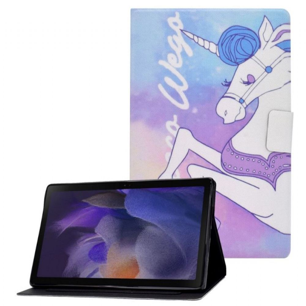 Flipové Pouzdro Na Samsung Galaxy Tab A8 (2021) Fantasy Jednorožec