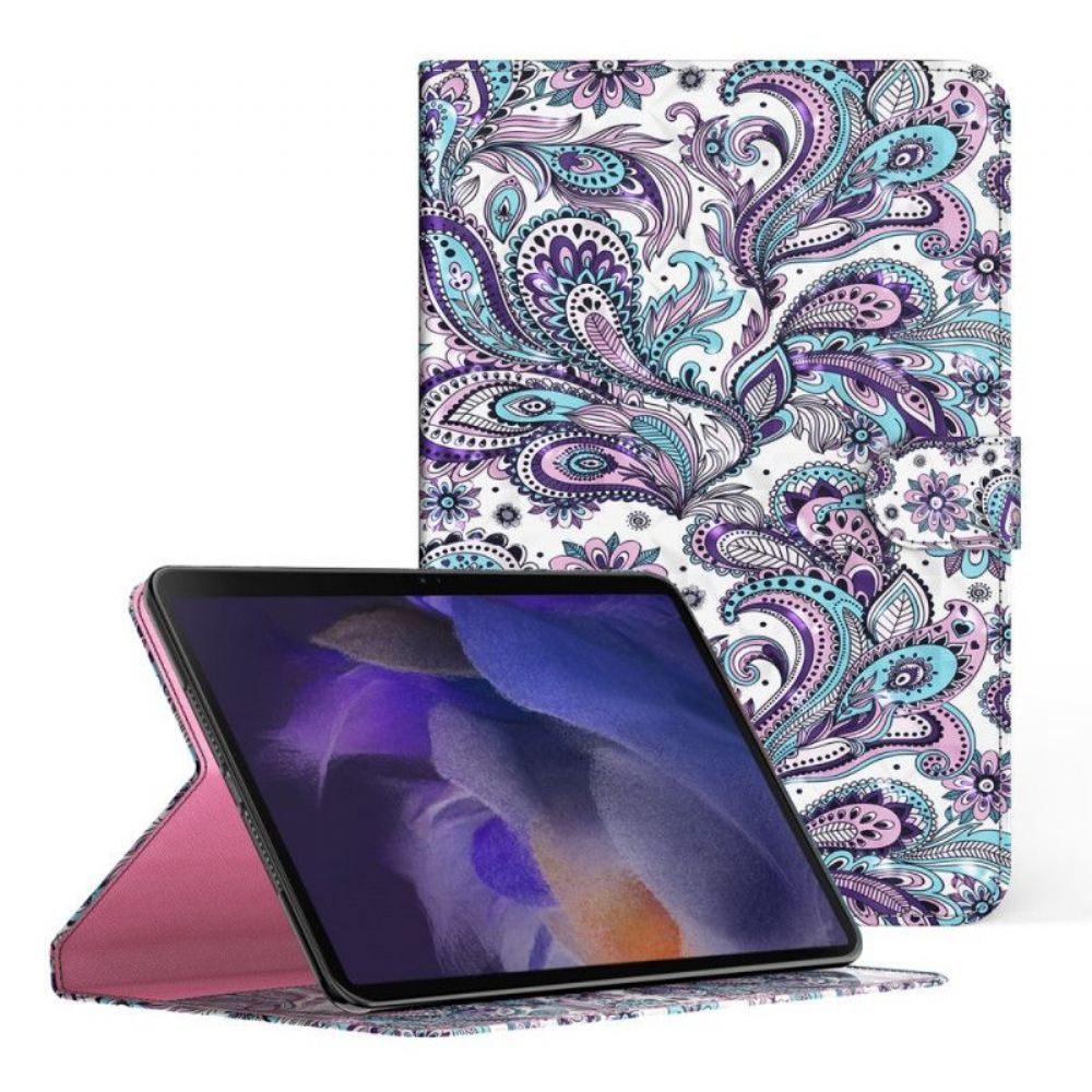 Kožené Pouzdro Na Samsung Galaxy Tab A8 (2021) Paisley