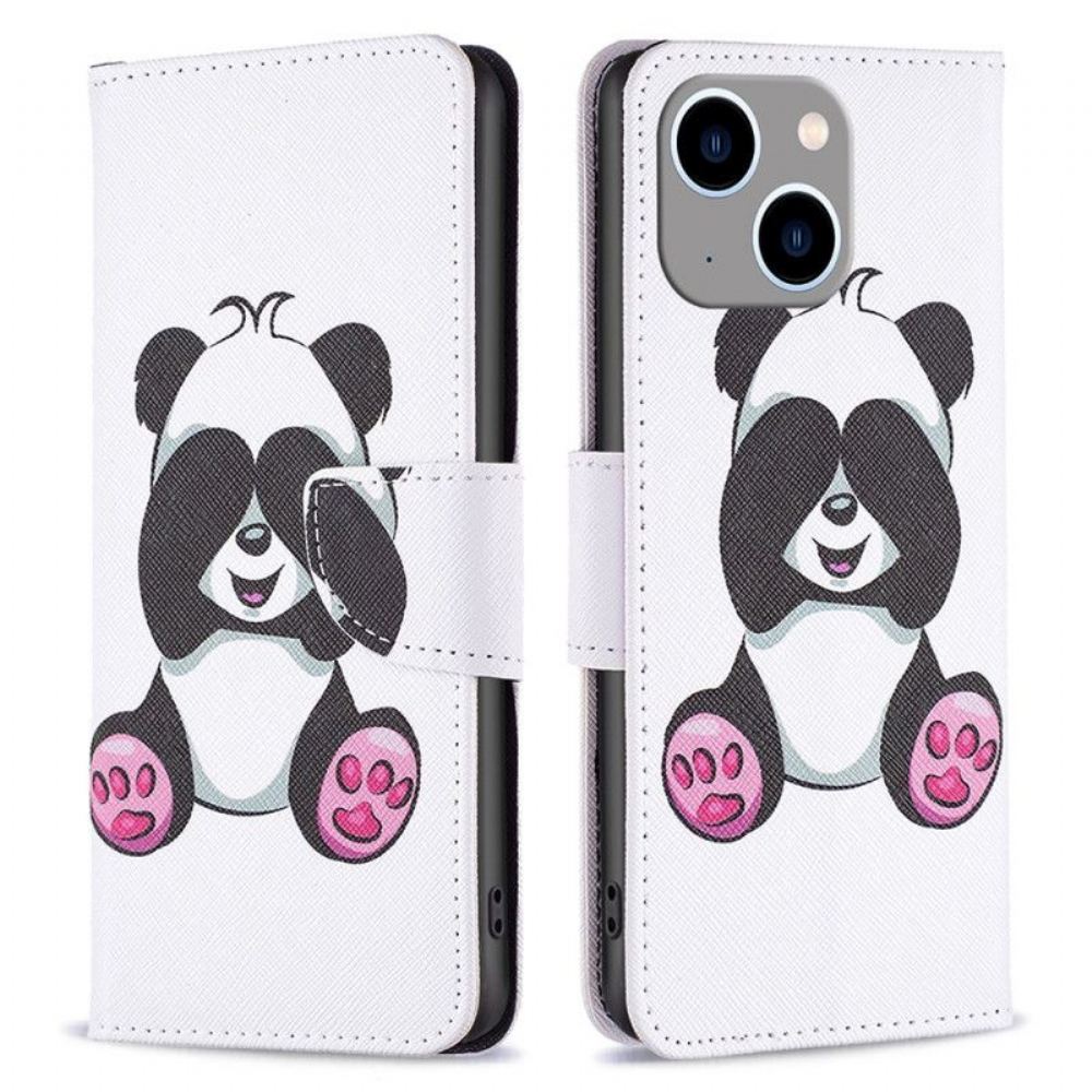 Flipové Pouzdro Na iPhone 15 Plus Panda