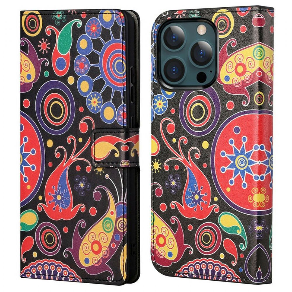 Flipové Pouzdro Na iPhone 13 Pro Max Galaxy Design