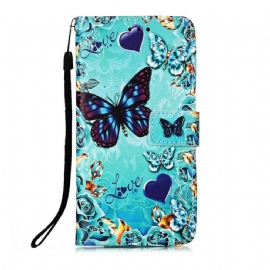 Flipové Pouzdro Na iPhone 13 Pro Max Na Lana Love Butterflies Strappy