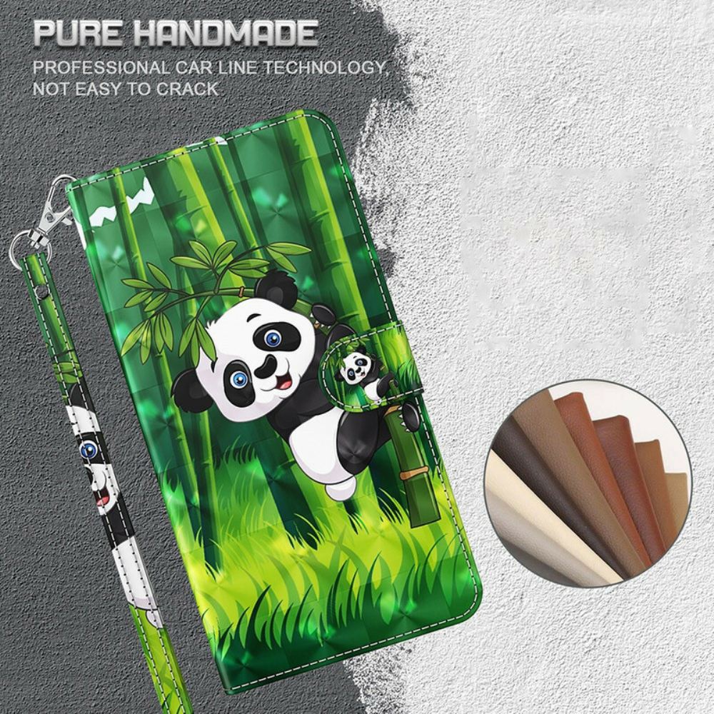 Flipové Pouzdro Na iPhone 13 Pro Max Panda A Bambus