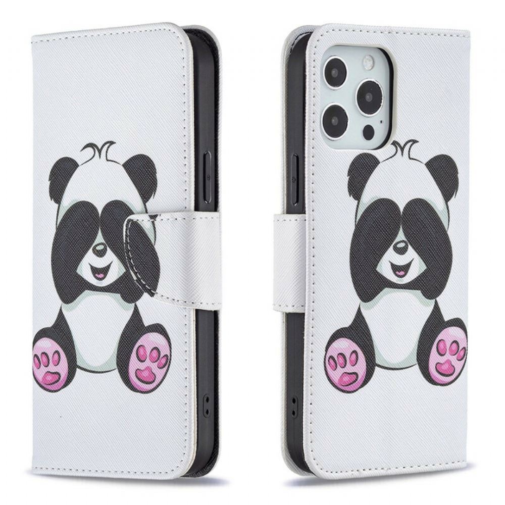 Flipové Pouzdro Na iPhone 13 Pro Max Panda Zábava