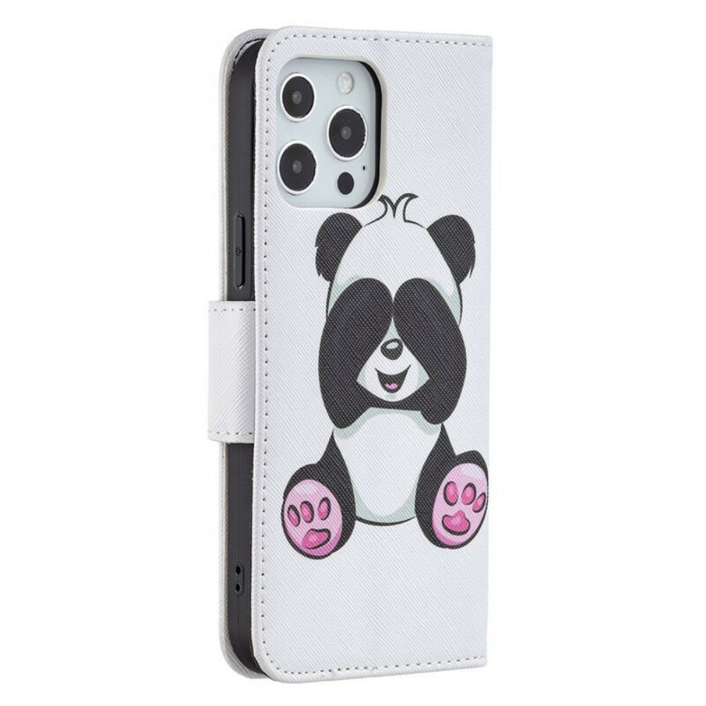 Flipové Pouzdro Na iPhone 13 Pro Max Panda Zábava