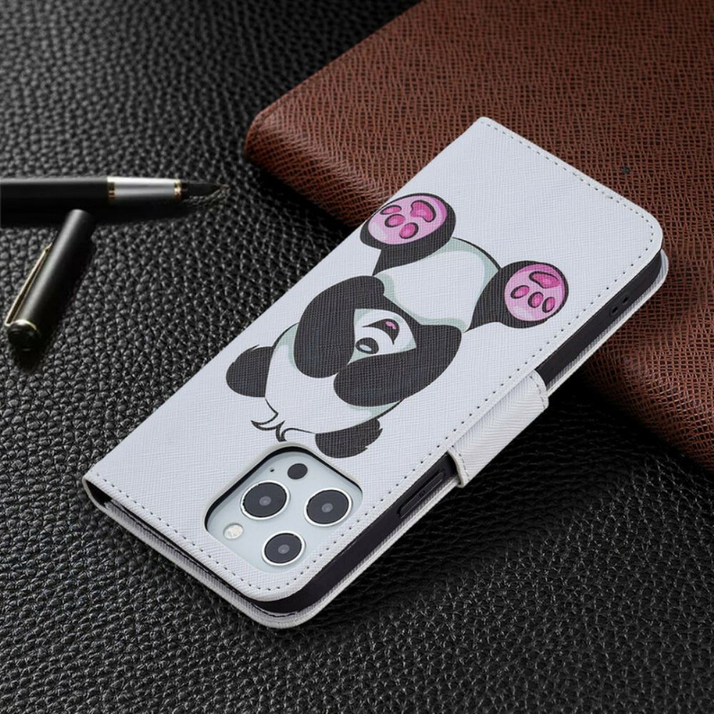 Flipové Pouzdro Na iPhone 13 Pro Max Panda Zábava