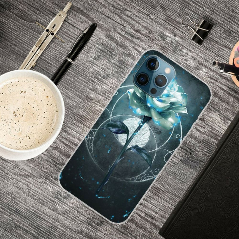 Kryt Na iPhone 13 Pro Max Flexibilní Růžová Zelená