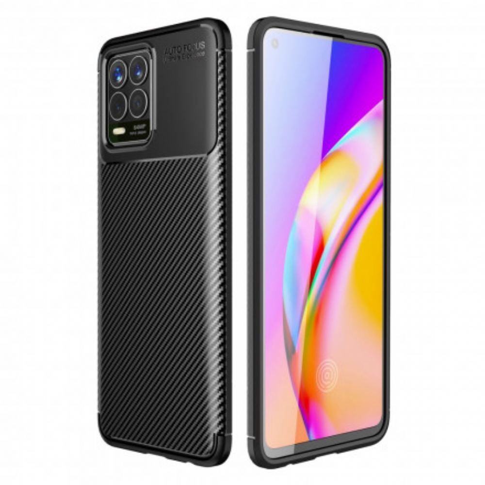 Kryt Na Realme 8 / 8 Pro Flexibilní Textura Uhlíkových Vláken