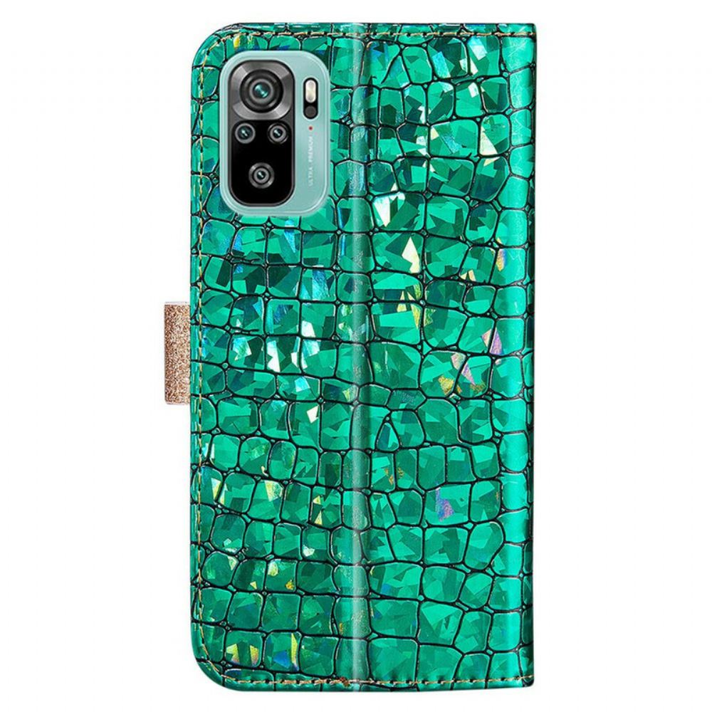 Flipové Pouzdro Na Xiaomi Redmi Note 10 / 10S Diamanty Croco