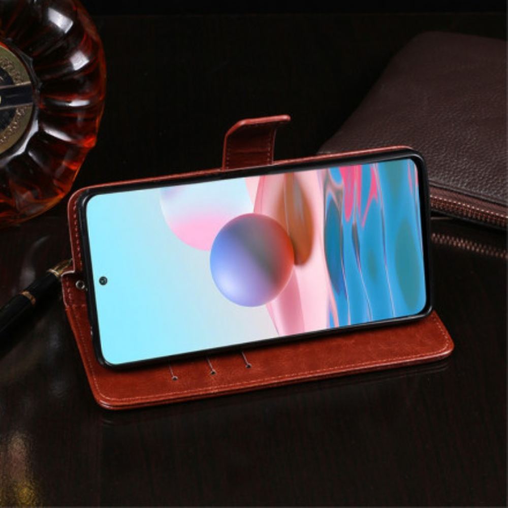 Flipové Pouzdro Na Xiaomi Redmi Note 10 / 10S Imitace Kůže Idewei