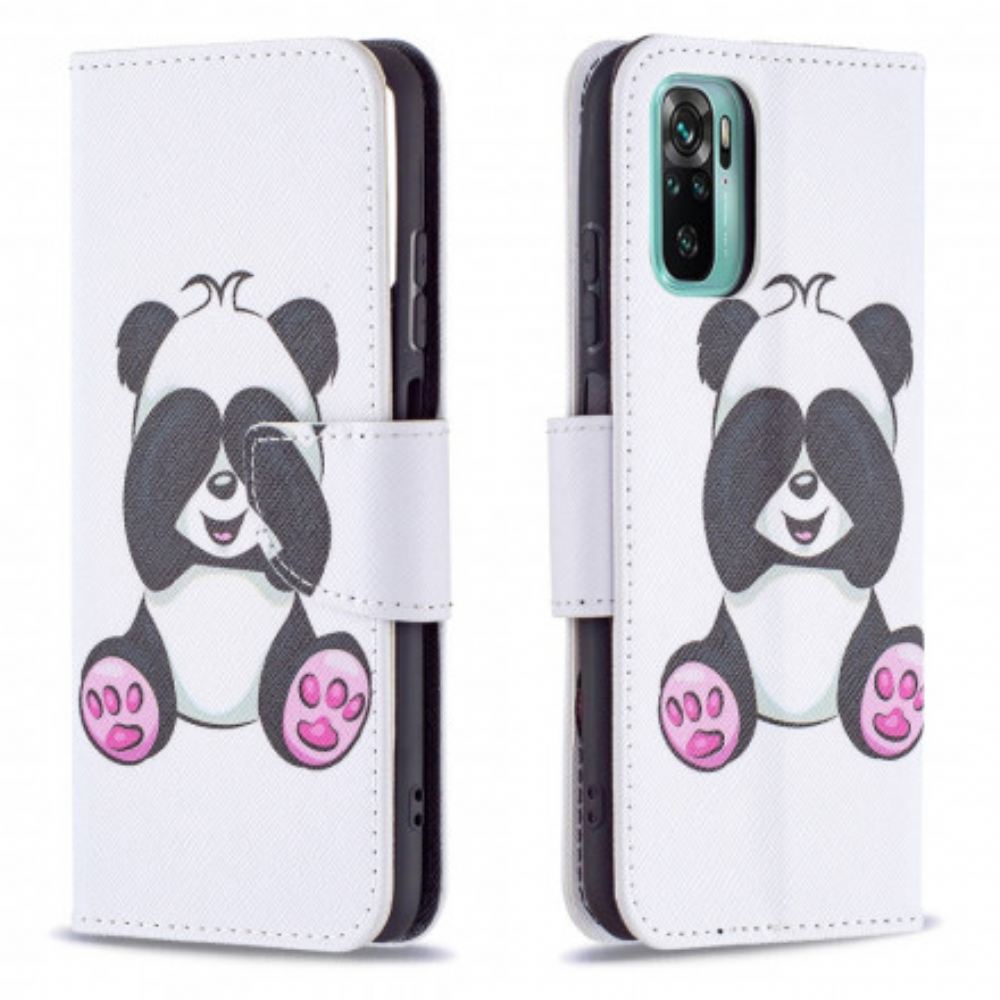 Flipové Pouzdro Na Xiaomi Redmi Note 10 / 10S Panda Zábava