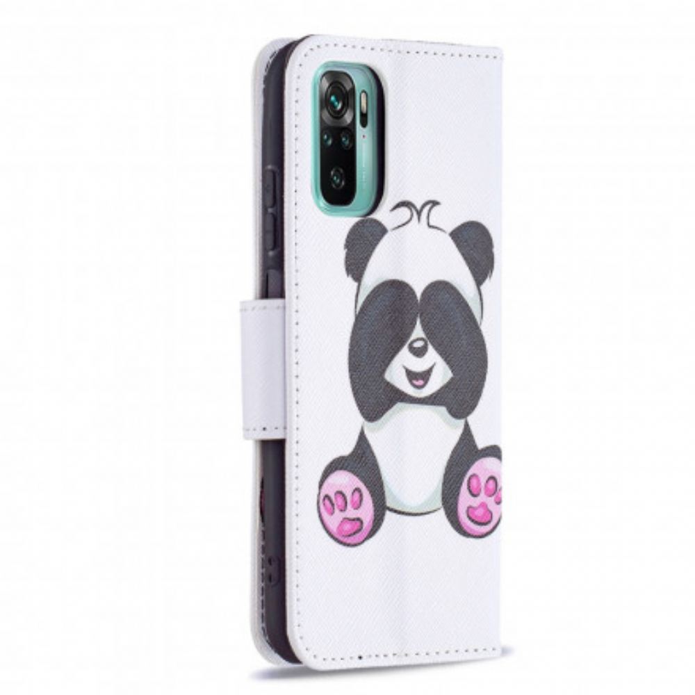 Flipové Pouzdro Na Xiaomi Redmi Note 10 / 10S Panda Zábava