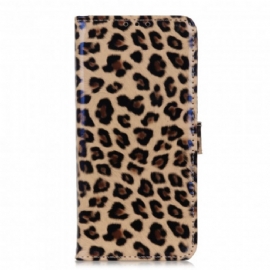 Kožené Pouzdro Na Xiaomi Redmi Note 10 / 10S Leopard