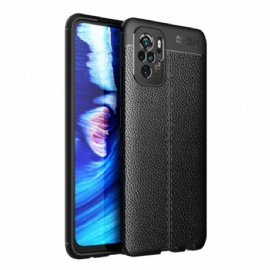 Kryt Na Xiaomi Redmi Note 10 / 10S Dvouřadý Kožený Efekt Litchi