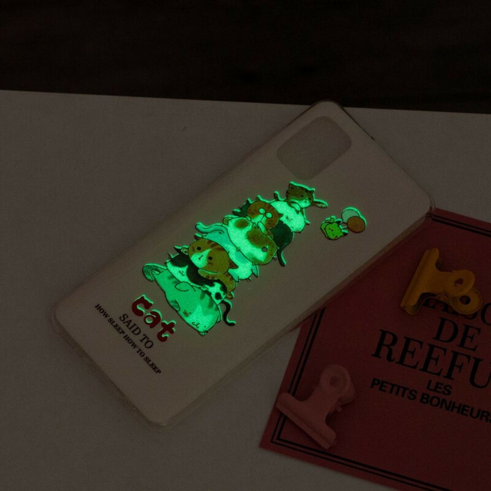 Kryt Na Xiaomi Redmi Note 10 / 10S Fluorescenční Kočky