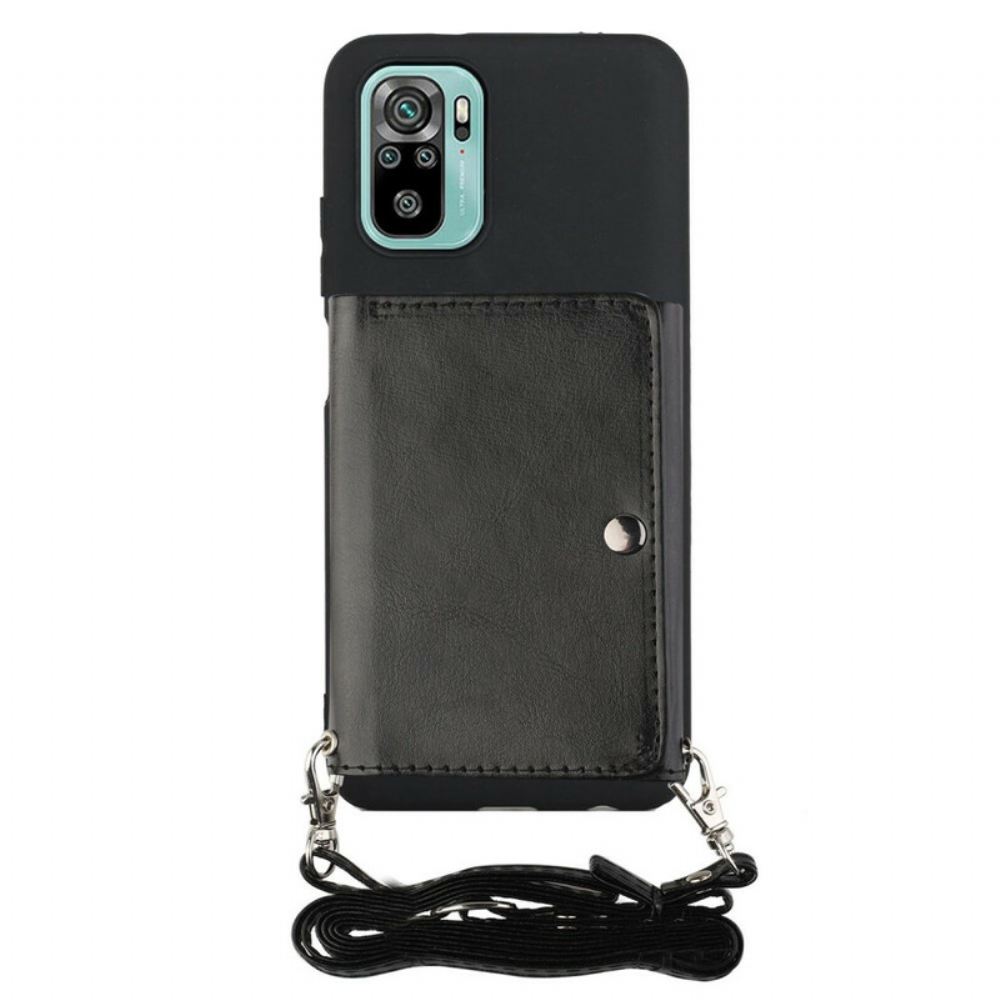 Kryty Na Mobil Na Xiaomi Redmi Note 10 / 10S Držák Karty Crossbody