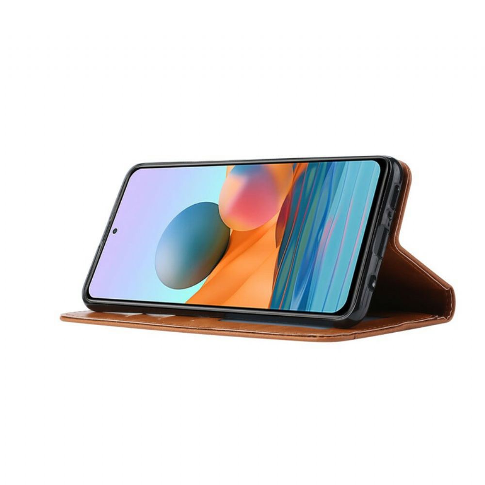 Kryty Na Mobil Na Xiaomi Redmi Note 10 / 10S Flipové Pouzdro Držák Karet Z Umělé Kůže