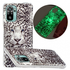 Kryty Na Mobil Na Xiaomi Redmi Note 10 / 10S Fluorescenční Leopard