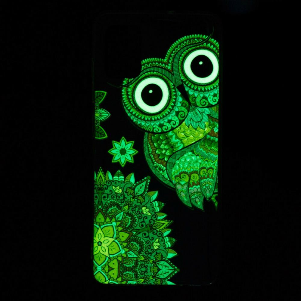 Kryty Na Mobil Na Xiaomi Redmi Note 10 / 10S Mandala Fluorescenční Sova