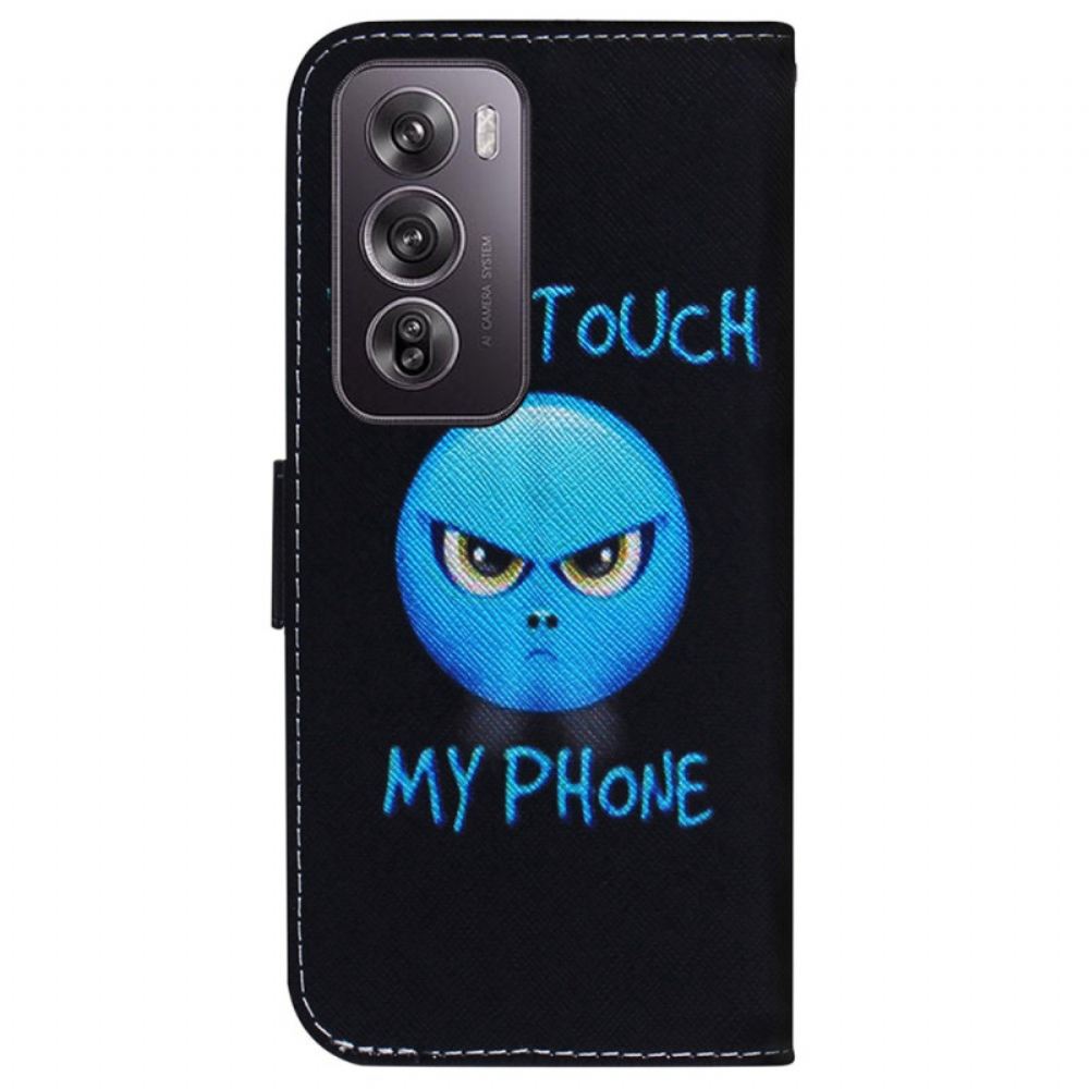 Kožený Kryt Na Oppo Reno 12 Pro 5g Telefon Emoji