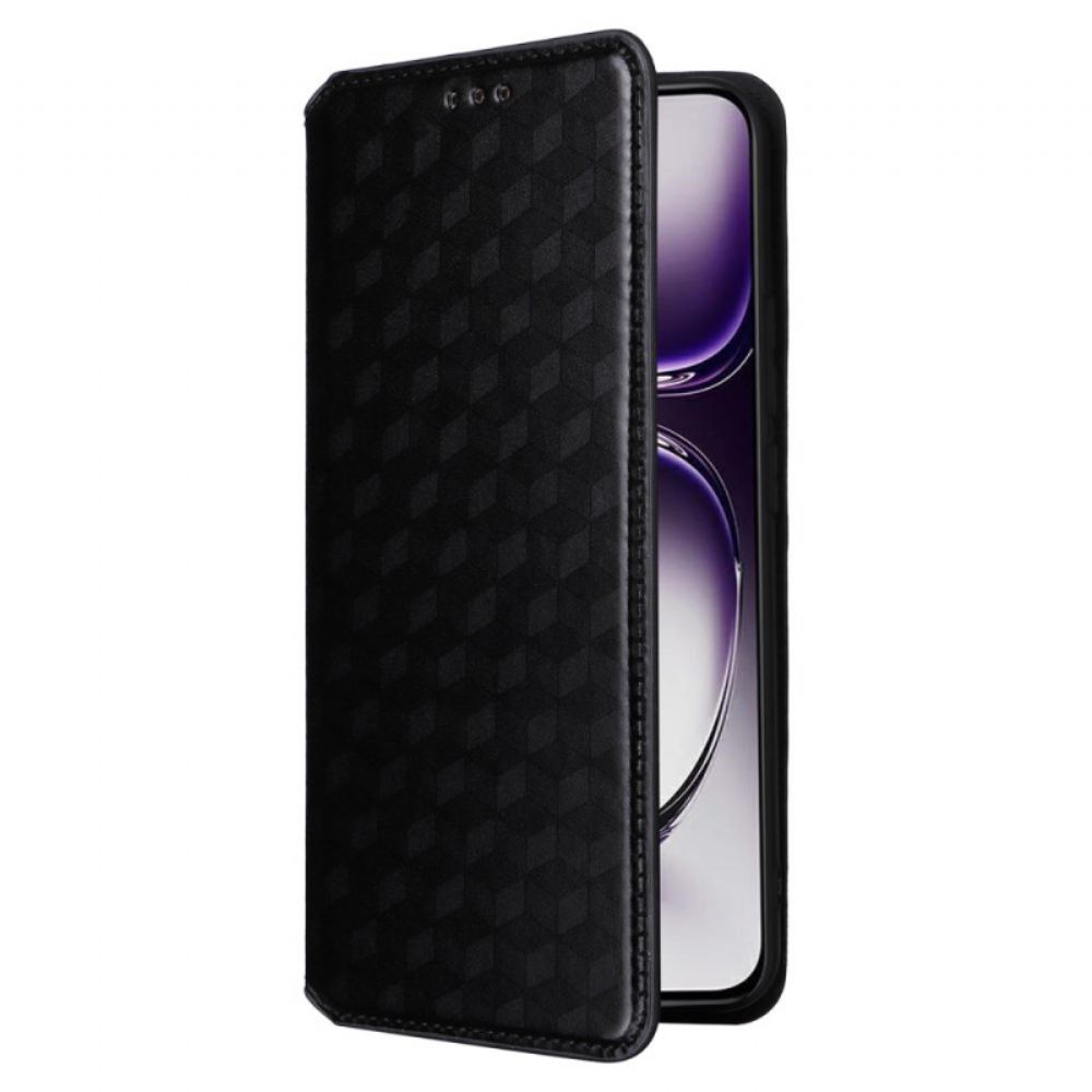 Kožený Kryt Oppo Reno 12 Pro 5g 3d Diamantový Vzor