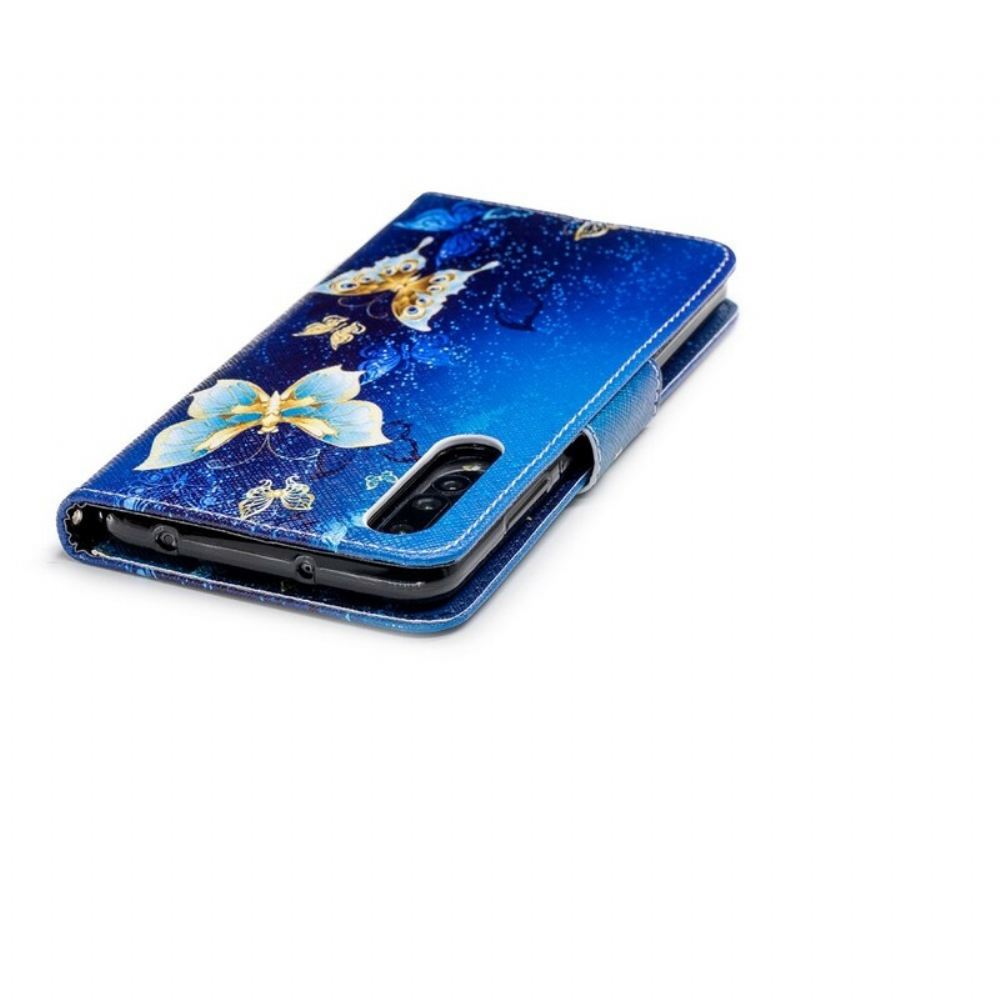 Flipové Pouzdro Na Huawei P20 Pro Motýli V Noci