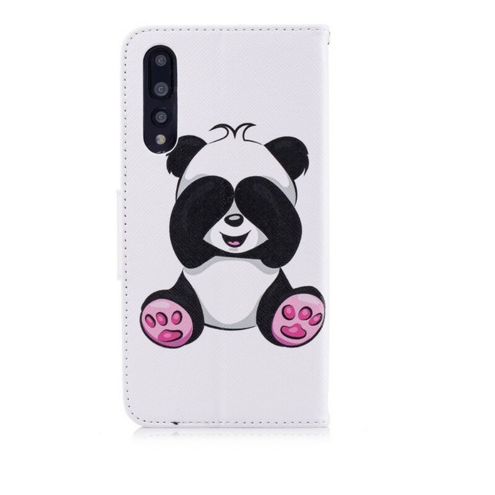 Flipové Pouzdro Na Huawei P20 Pro Panda Zábava