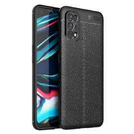 Kryt Na Realme 7 Pro Efekt Kůže Litchi S Dvojitou Linií