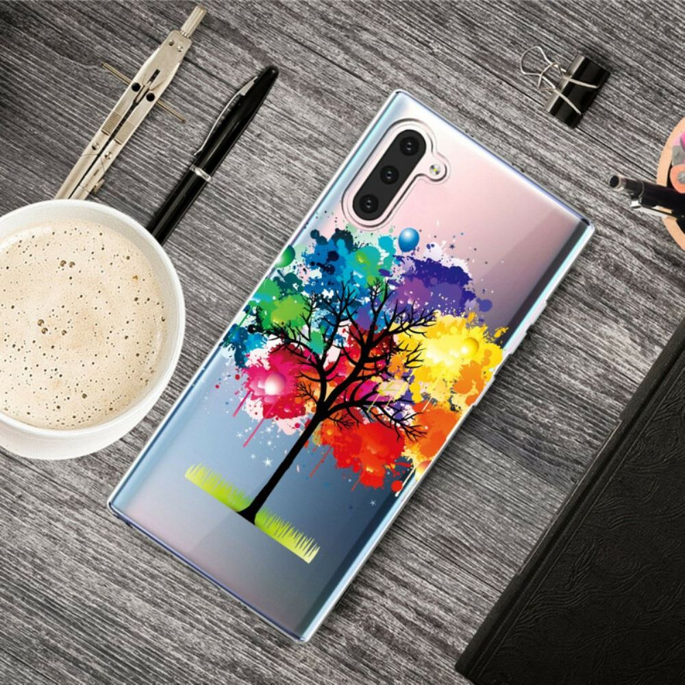 Kryt Na Samsung Galaxy Note 10 Bezešvý Akvarelový Strom