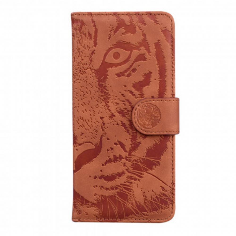 Flipové Pouzdro Na Motorola Edge 20 Tiger Face Print