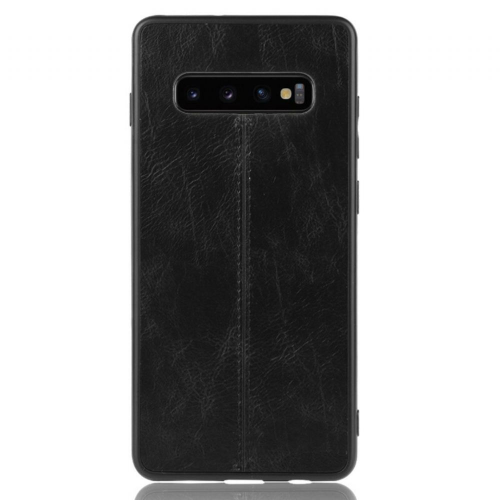 Kryt Na Samsung Galaxy S10 Efekt Kůže Ve Švu