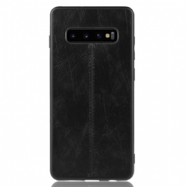 Kryt Na Samsung Galaxy S10 Efekt Kůže Ve Švu