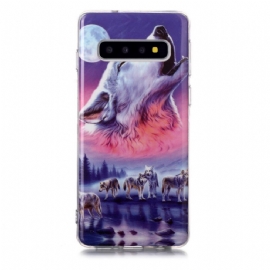 Kryt Na Samsung Galaxy S10 Fluorescenční Wolf Pack