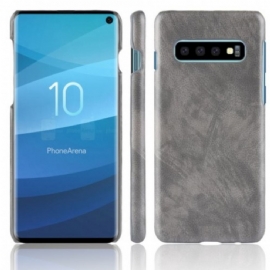 Kryt Na Samsung Galaxy S10 Kožený Efekt Litchi