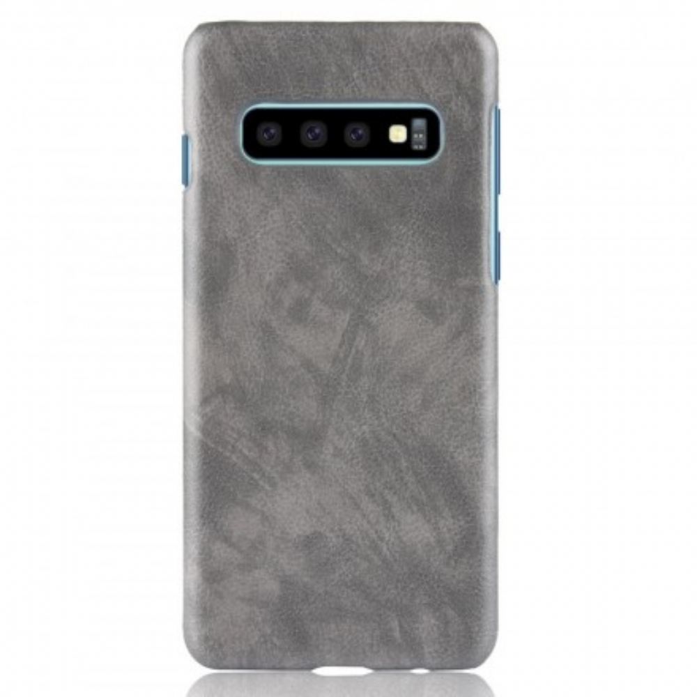 Kryt Na Samsung Galaxy S10 Kožený Efekt Litchi