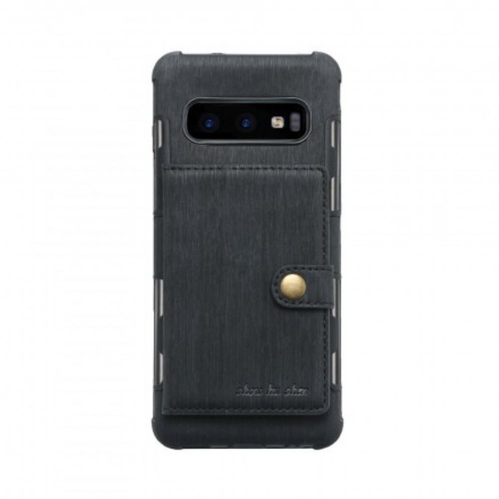 Kryt Na Samsung Galaxy S10 Premium Fabric Card Holder