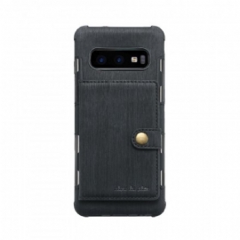 Kryt Na Samsung Galaxy S10 Premium Fabric Card Holder