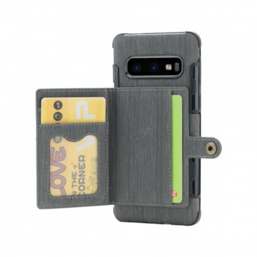 Kryt Na Samsung Galaxy S10 Premium Fabric Card Holder