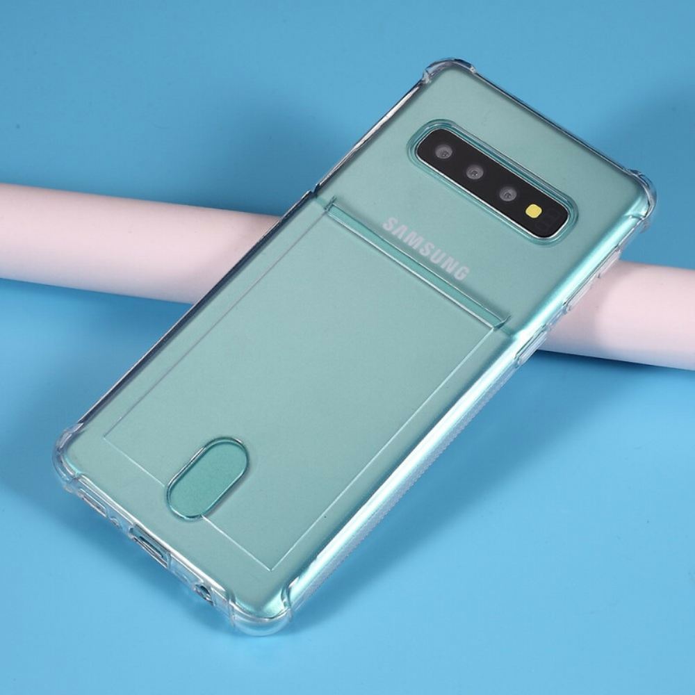 Kryt Na Samsung Galaxy S10 Transparentní Držitel Karty