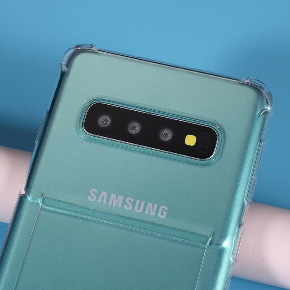 Kryt Na Samsung Galaxy S10 Transparentní Držitel Karty